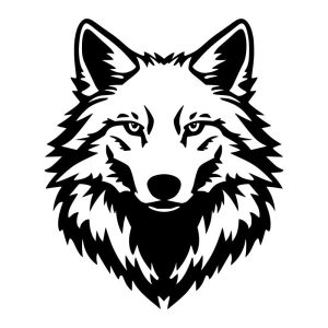 Wild Wolf Head Vinyl Decal Sticker Art