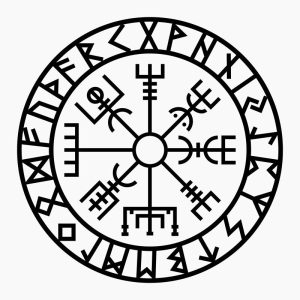 Viking Vegvisir Rune Calendar Vinyl Decal Sticker Art