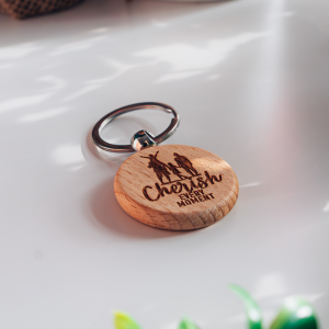 Cherish Every Moment Engraved Wooden Keyring